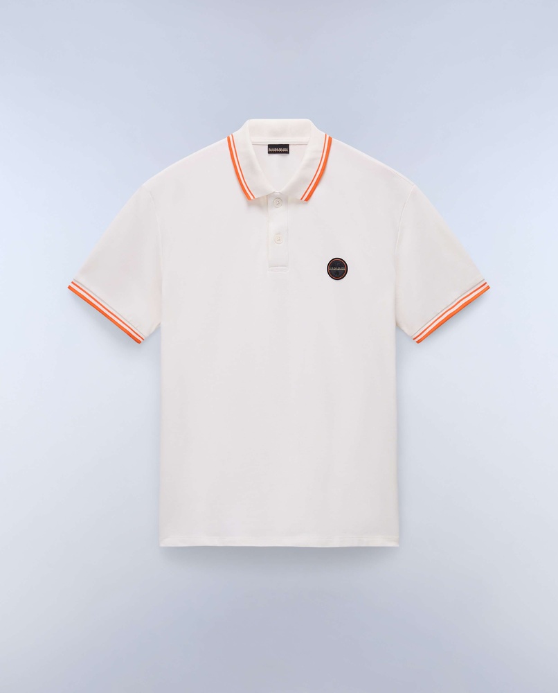 NapapijriPoloShirtE-MacasSs1NP0A4ID5WhiteWhisper-XS