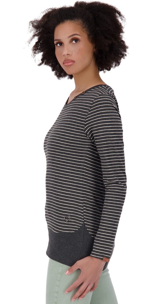 AlifeKickinDamenConnyAKZLongsleeveMoonlessMelange-2XL