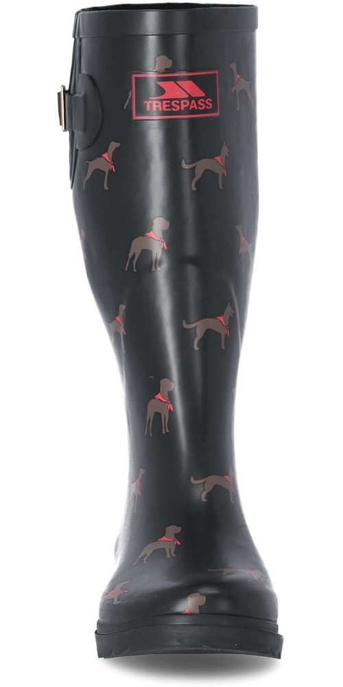 TrespassDamenGummistiefelSamira-FemaleWellyDogPrint-37