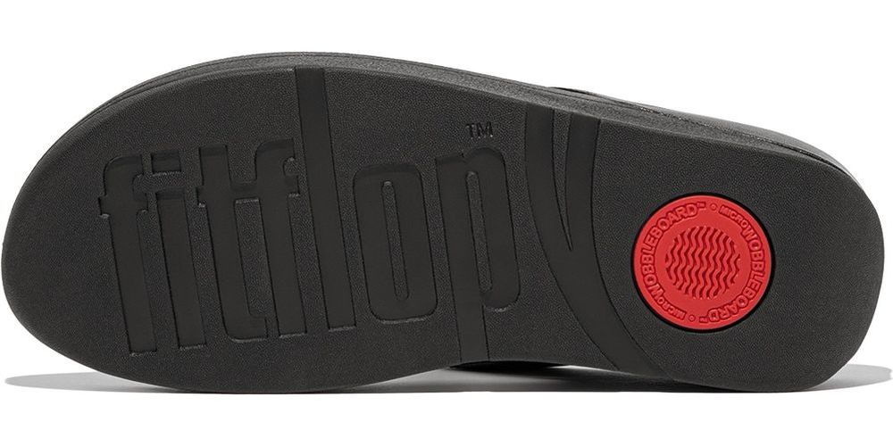 FitFlopDamenFlipFlopsFinoCrystal-ChainLeatherToe-PostSandalsHX2