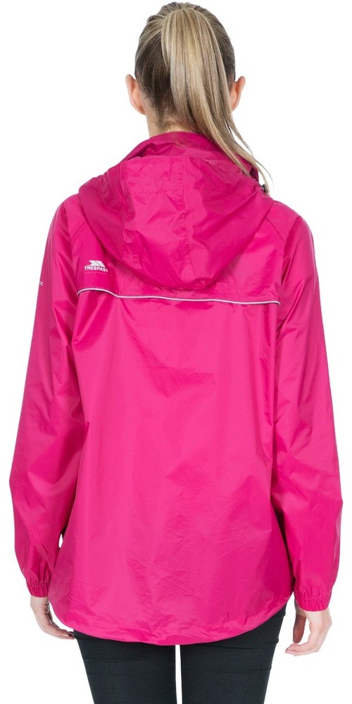 TrespassDamenRegenjackeQikpacX-UnisexPackawayJacketTp75Cassis-L