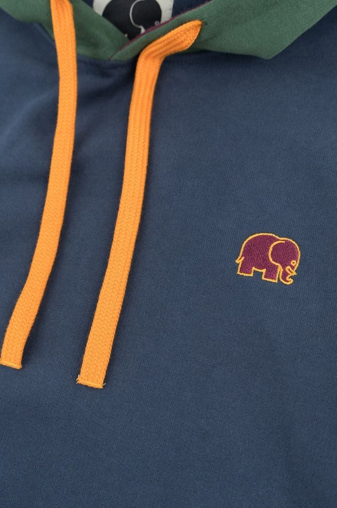 TrendsplantSweaterOrganicColorBlockHoodieTrendsplantBlueBlue-S