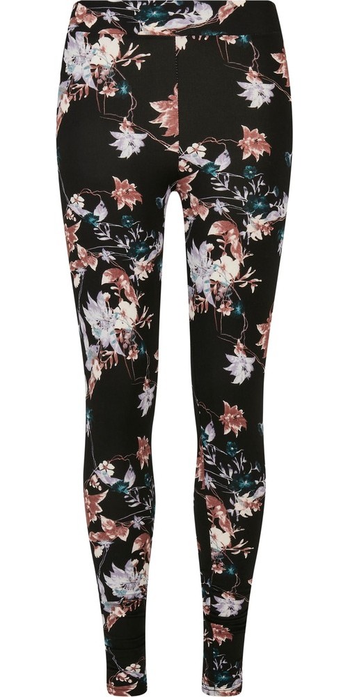 UrbanClassicsDamenLadiesSoftAOPLeggingsBlacksoftflower-3XL