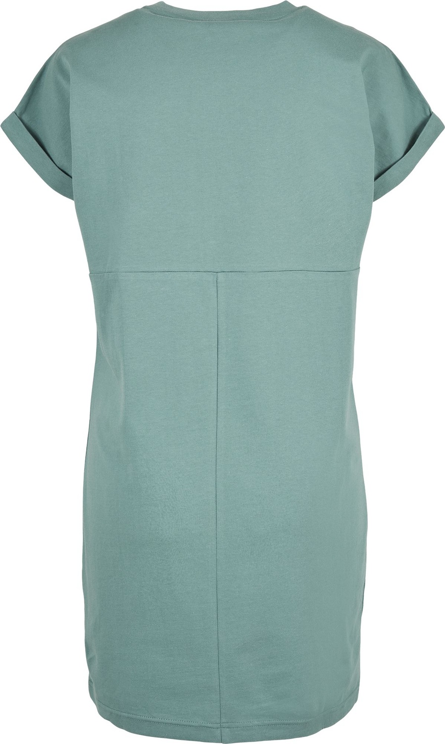 UrbanClassicsDamenKleidLadiesOrganicCottonCutOnSleeveTeeDressPaleleaf-3XL