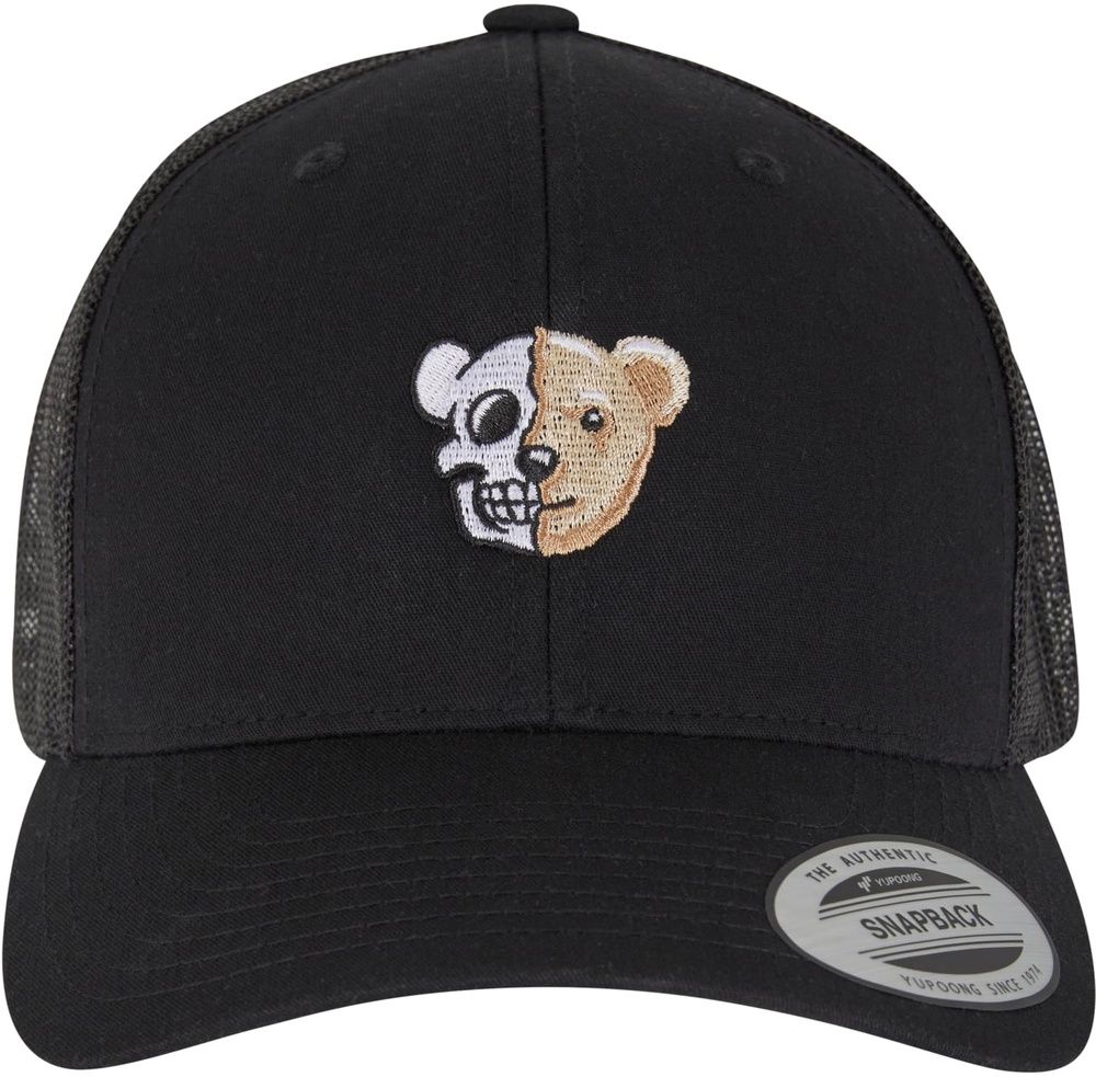 MisterTeeSkullBearRetroTruckerCapMT3896