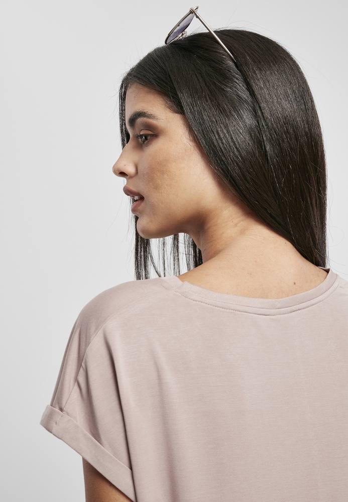UrbanClassicsDamenT-ShirtLadiesModalExtendedShoulderTeeDuskrose-3XL