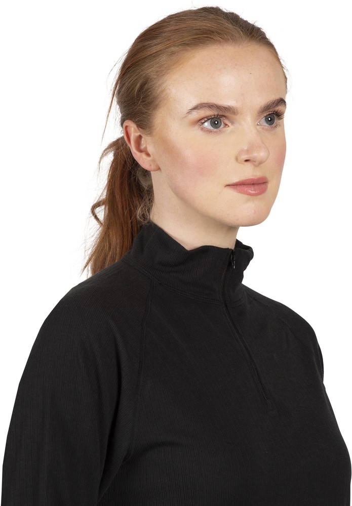 TrespassFunktionsunterwscheWise360-Adults12ZipBaselayerTopBlack