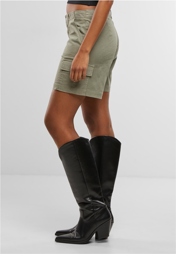 UrbanClassicsDamenLadiesCottonCargoShortsTB7527Paleolive-26