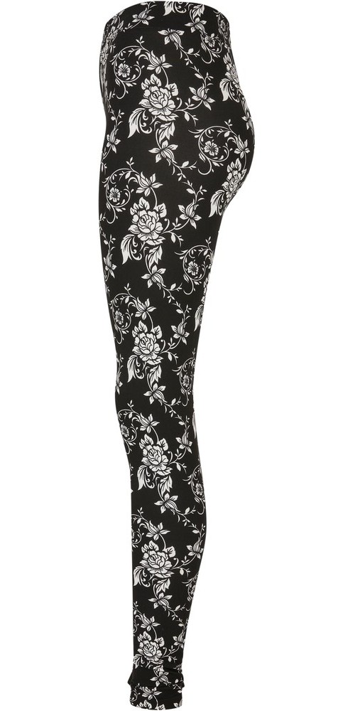 UrbanClassicsDamenLadiesSoftAopLeggingsBlackrose-3XL