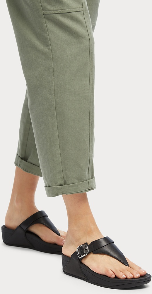 FitFlopDamenFlipFlopsLuluAdjustableToePost-LeatherES8AllBlack-36