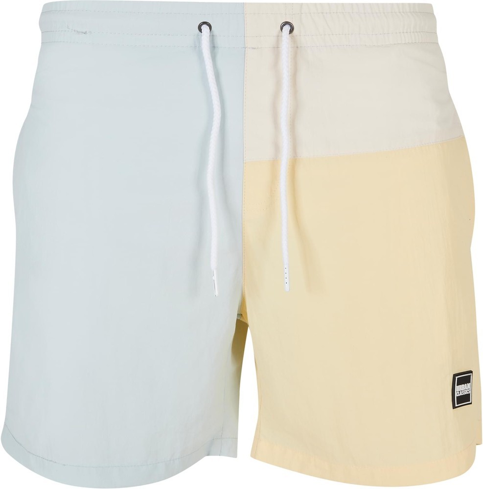 UrbanClassicsBadeshorts3BlockSwimShortsPastelcream-3XL