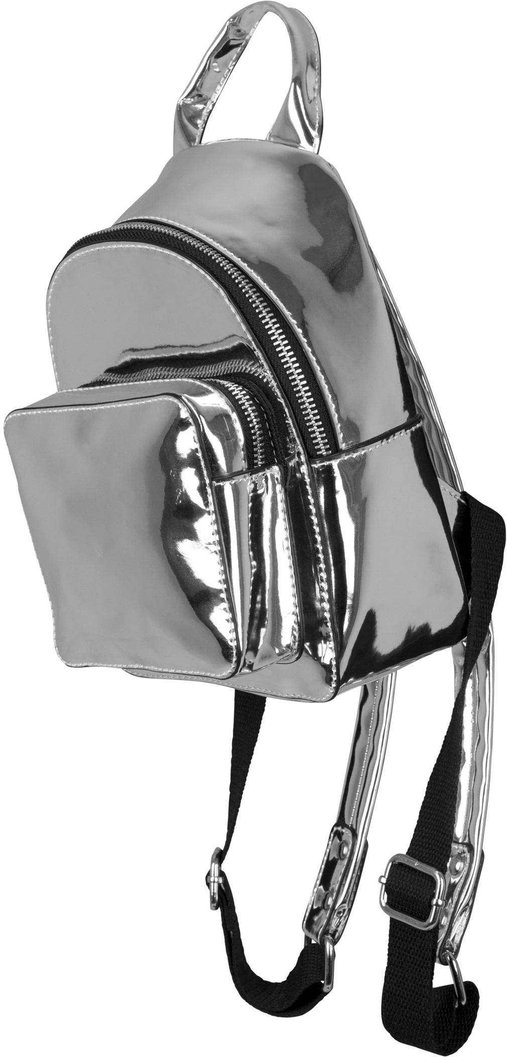 UrbanClassicsTascheMiniMetallicBackpackSilver