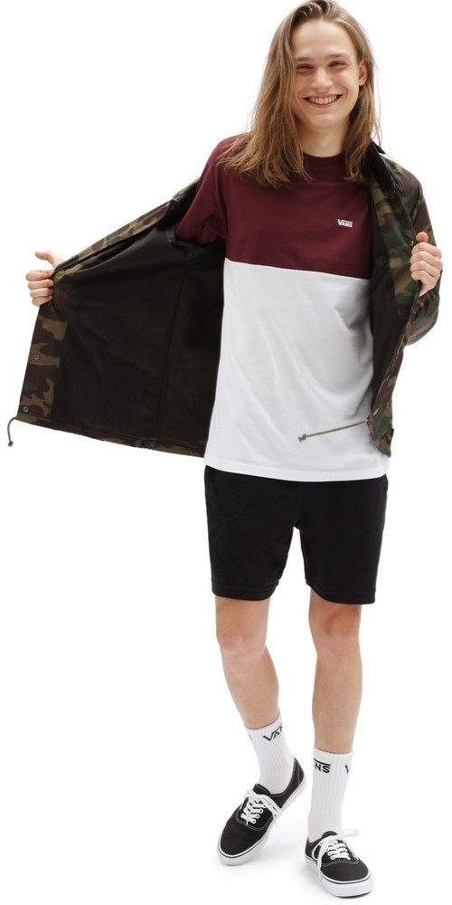 VansHerrenT-ShirtColorblockTeeWhite-PortRoyale-M