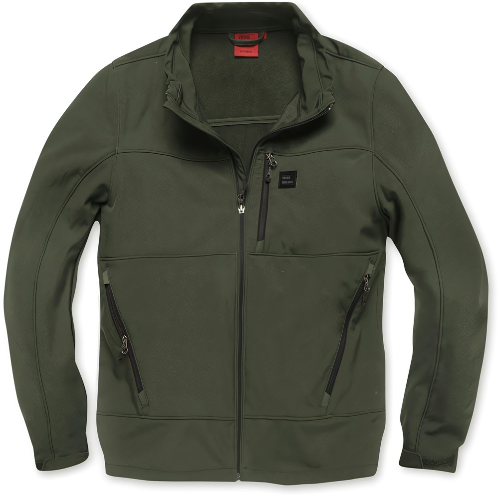 VintageIndustriesFunktionsjackeRenzoSoftshellJacketDarkOlive-S