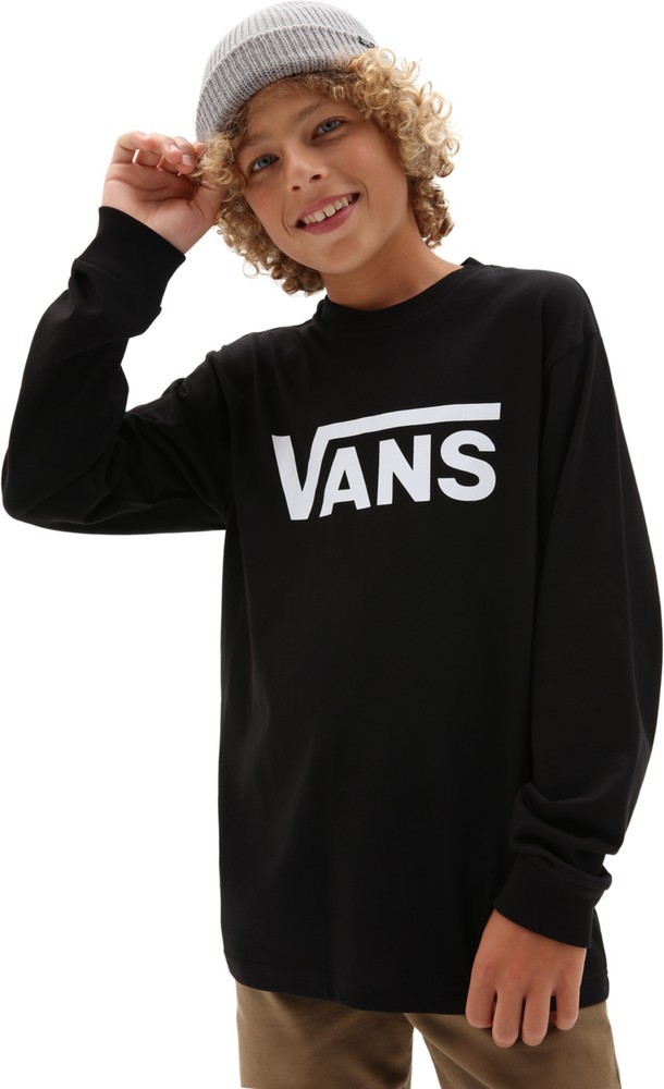 VansJungenKidsT-ShirtByVansClassicLsBoysBlackWhite