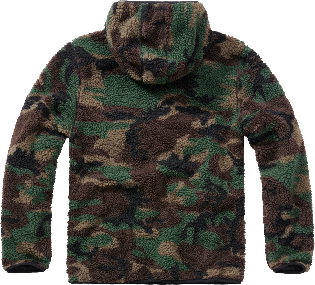 BranditHoodySweatshirtTeddyfleeceWorkerPulloverinWoodland-S