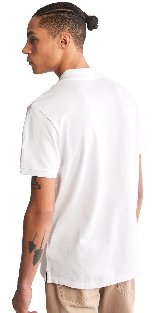 TimberlandOysterRiverTFOChestLogoShortsleevePoloSlim0A2BS1White-XXL