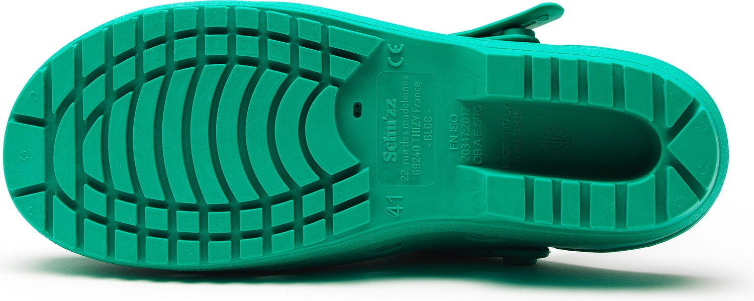 SchuzzSchuzzDamenClogBadeschuheBlocFemmeVertfoncGrn-36