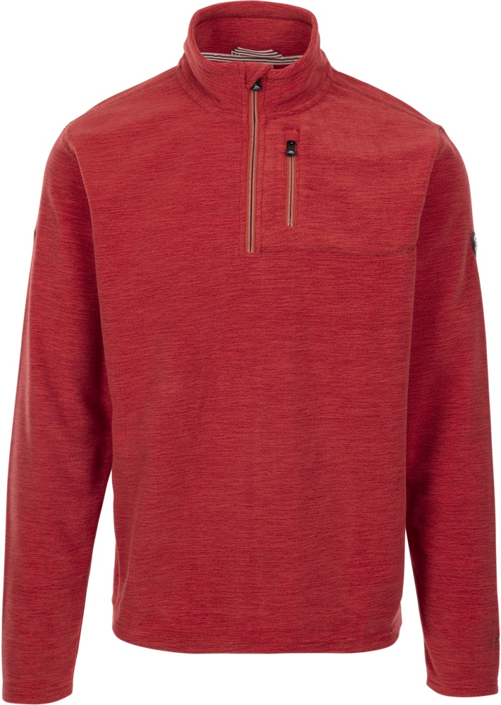 TrespassSweatshirtFarnworthMicrofleeceAt100SalsaMarl-S