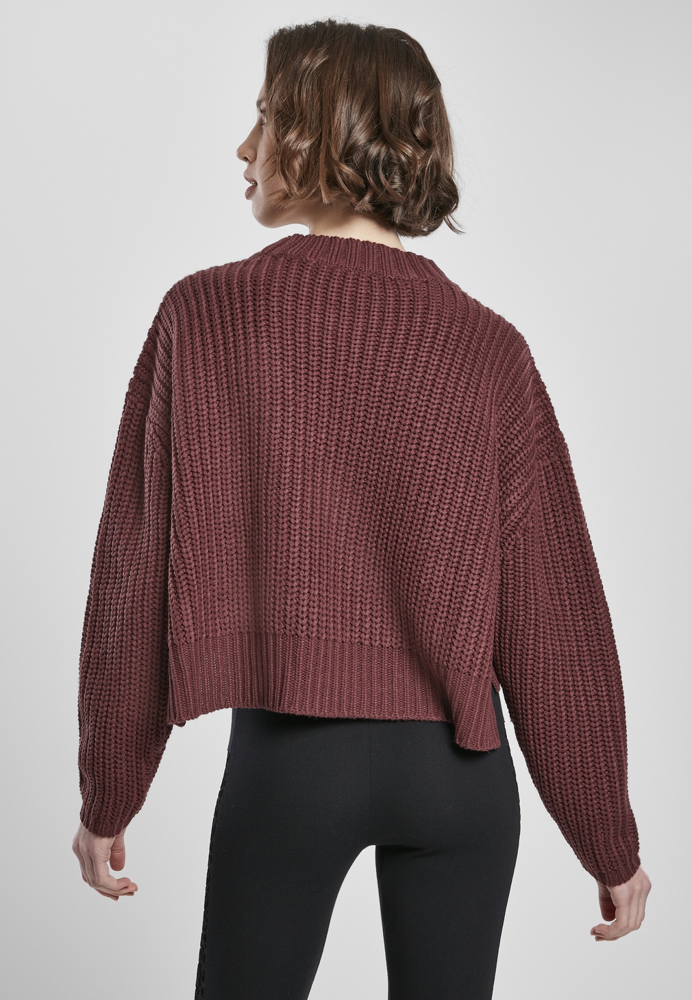 UrbanClassicsDamenPulloverLadiesWideOversizeSweaterCherry-3XL