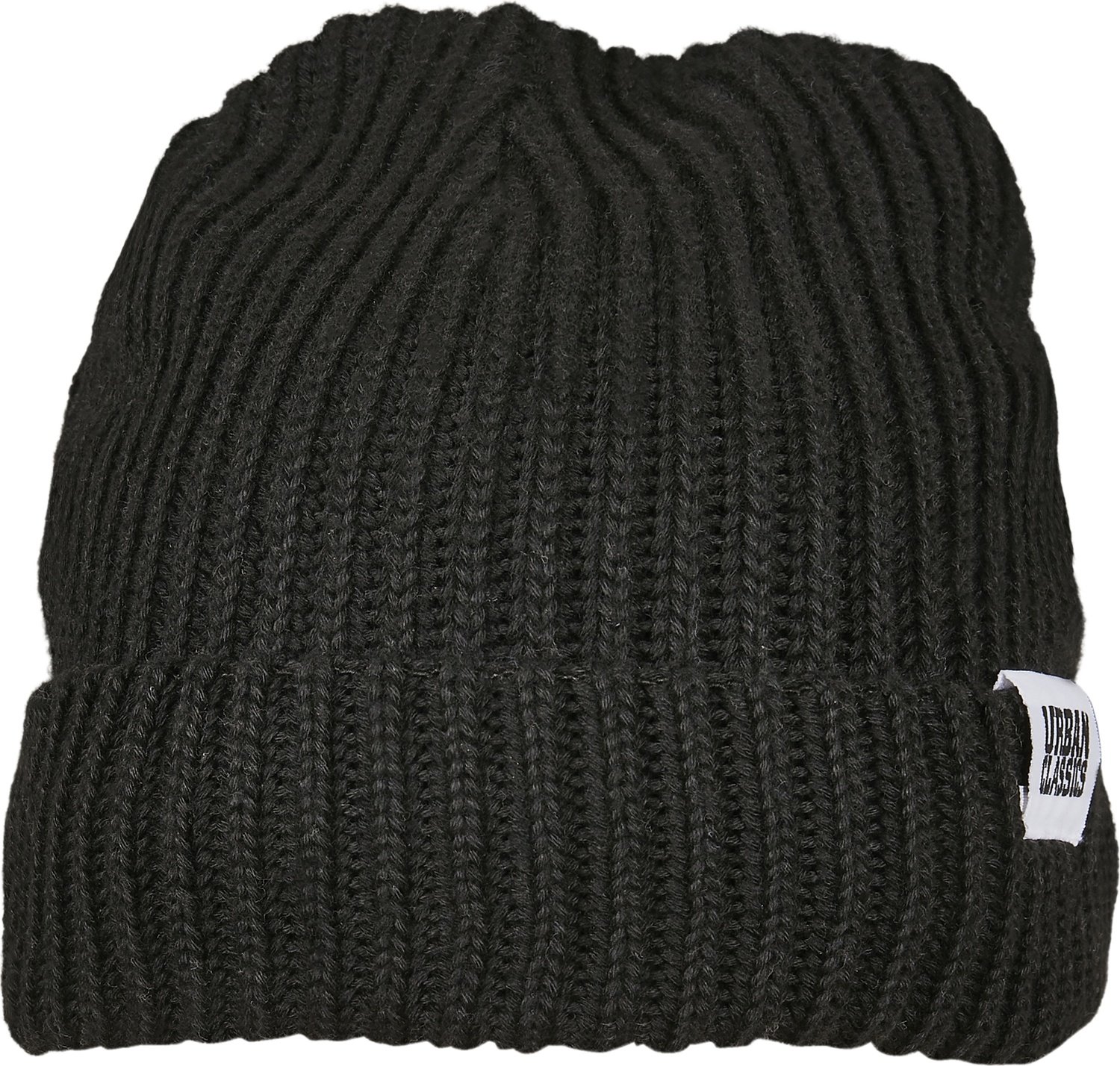 UrbanClassicsBeanieRecycledYarnFishermanBeanieBlack