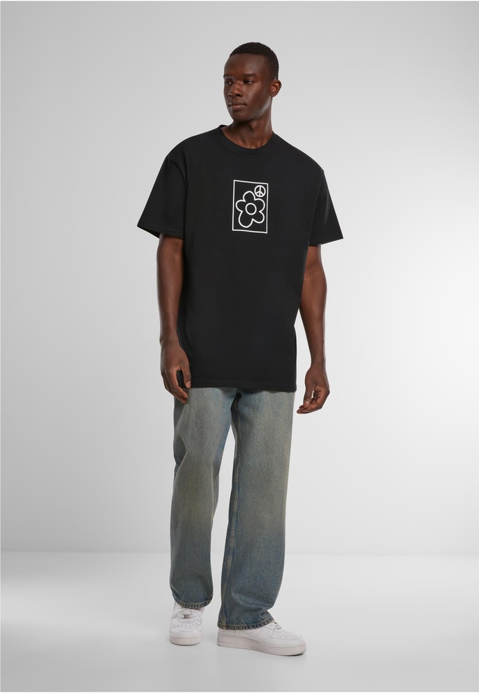 MTUpscaleT-ShirtPeaceLoveHeavyOversizeTeeMT3188Black-3XL