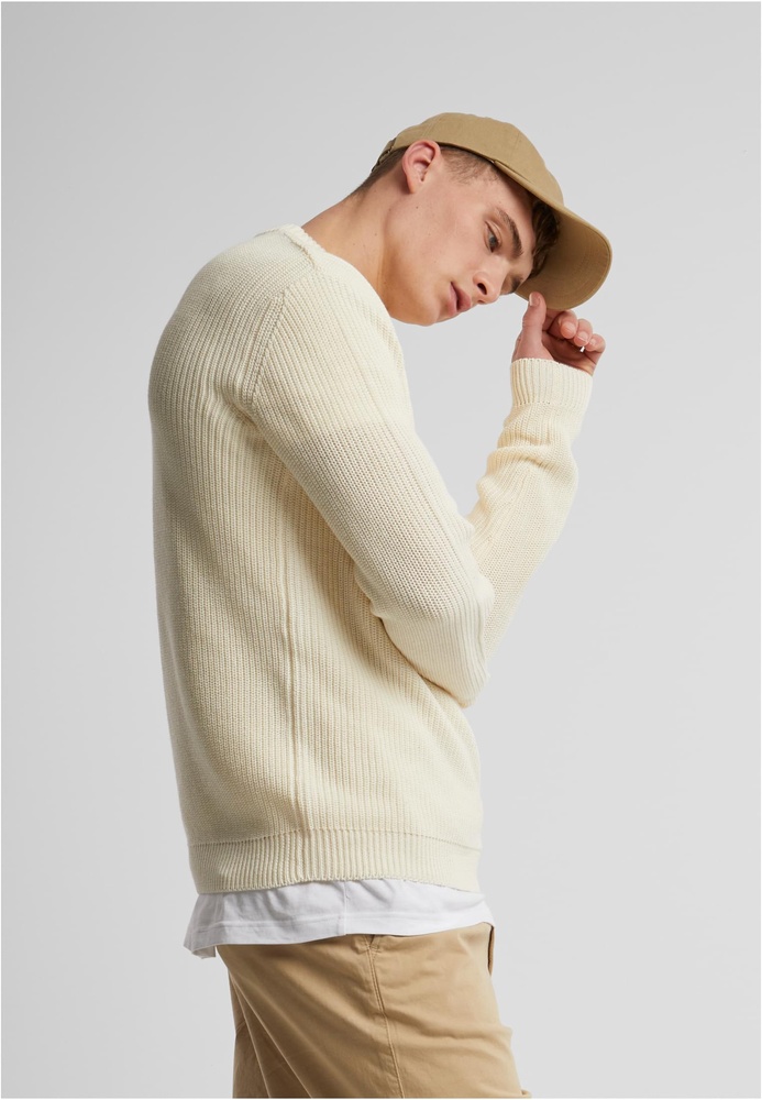 UrbanClassicsRibBasicSweaterTB6763Whitesand-3XL