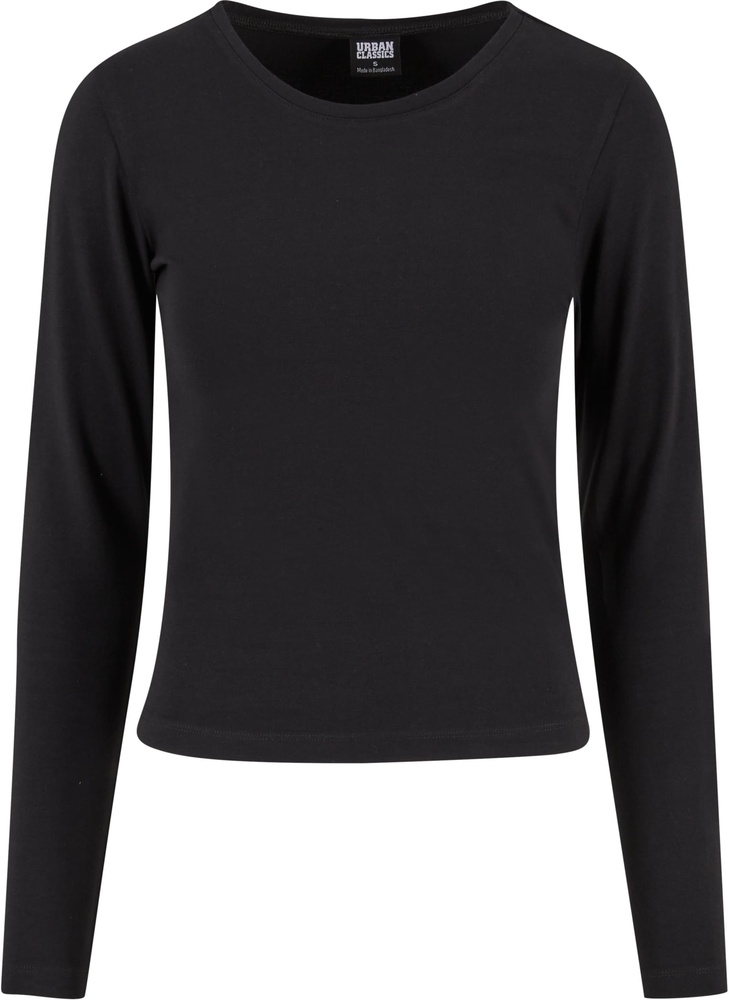 UrbanClassicsDamenLadiesBasicSuperSlimLongsleeveTB7456Black-3XL