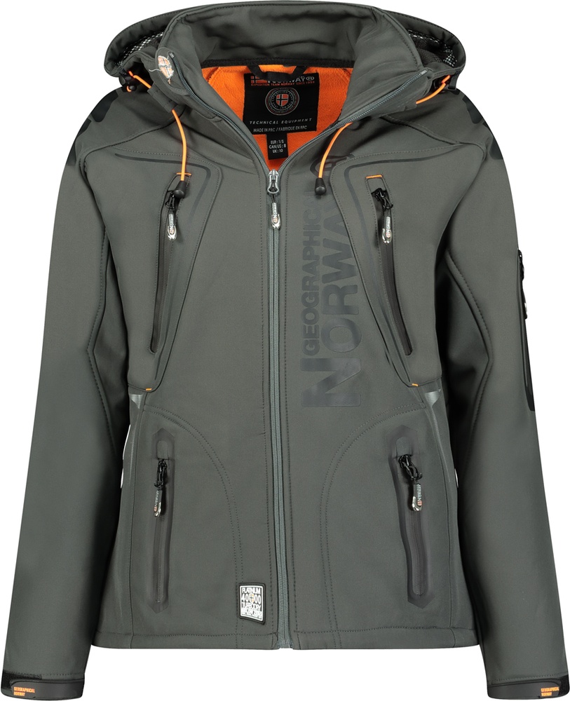 GeographicalNorwayDamenSoftshelljackeTislandeNew2Lady056DarkGreyOrange-XXL