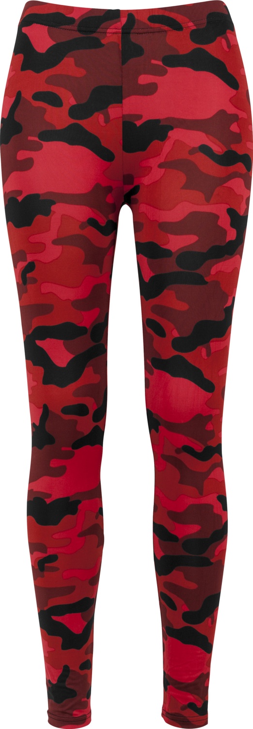 UrbanClassicsDamenLadiesCamoLeggingsRedCamouflage-L
