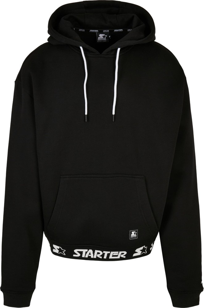 StarterBlackLabelJaquardRibHoodyBlack