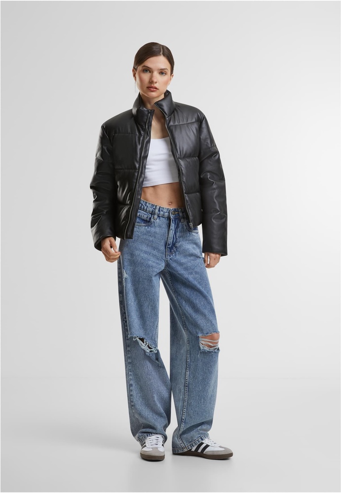 UrbanClassicsDamenSteppjackeLadiesSyntheticLeatherPufferJacketTB7073