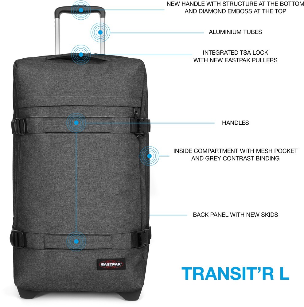 EastpakRollkofferEK0A5BA9TransitRL-121Liter