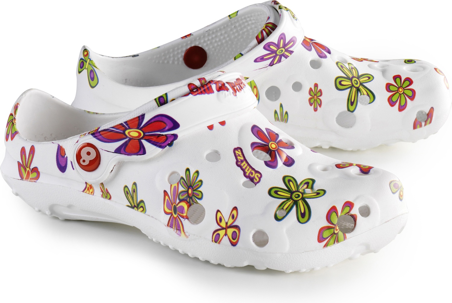 SchuzzSchuzzDamenClogBadeschuheGlobuleFemmeimprimPopflowerMulticolor-36