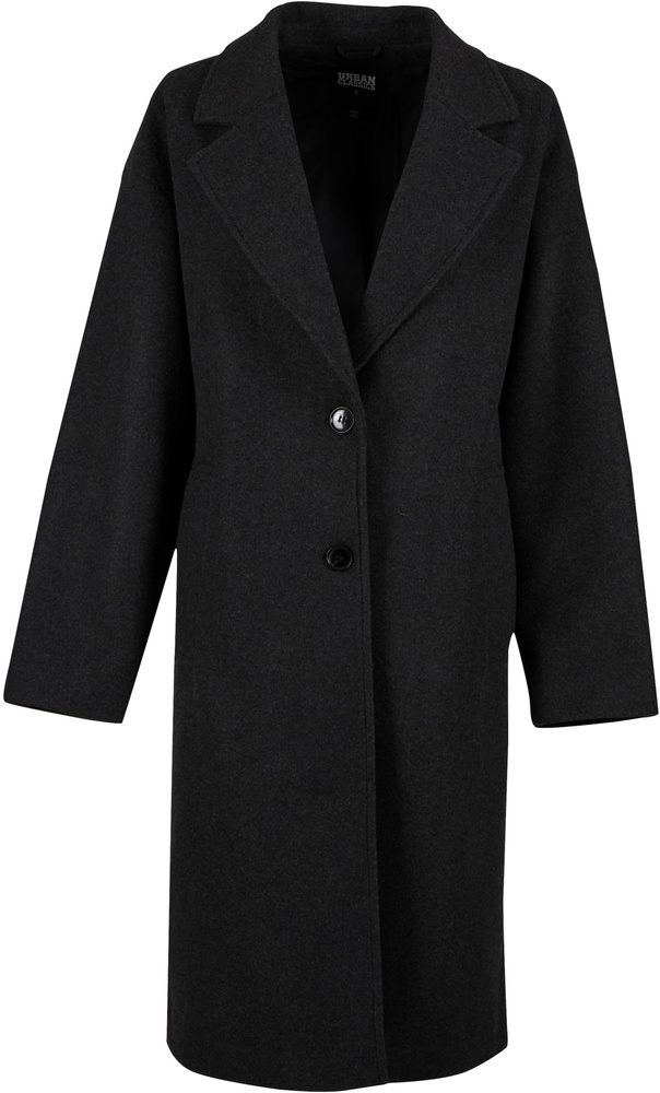 UrbanClassicsDamenMantelLadiesOversizedLongCoatTB6073AnthraciteMelange-3XL