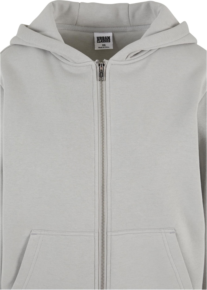 UrbanClassicsDamenLadiesFluffyZipHoodyTB7286Lightasphalt-3XL