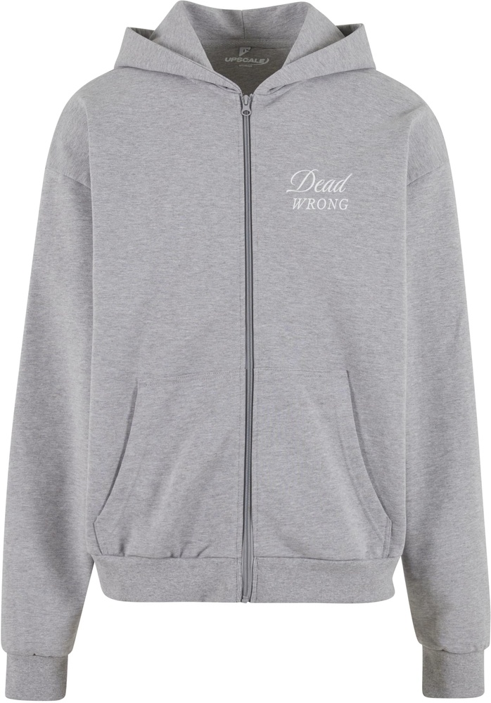 MTUpscaleDangerousGroundsOversizeZipHoodyMT3608HeatherGrey-3XL