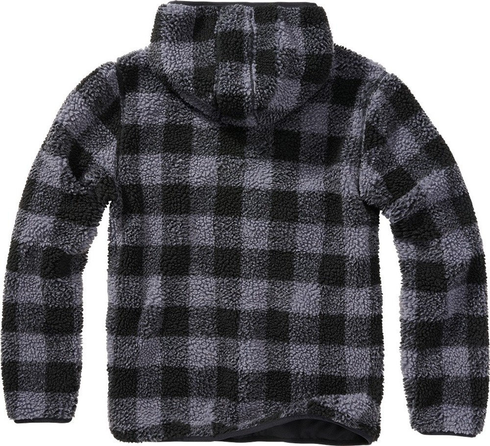 BranditHerrenSweatshirtTeddyfleeceWorkerPulloverBlackGrey-S