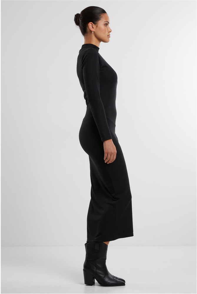 UrbanClassicsDamenKleidLadiesRibLonglseeveMockneckDressTB6933