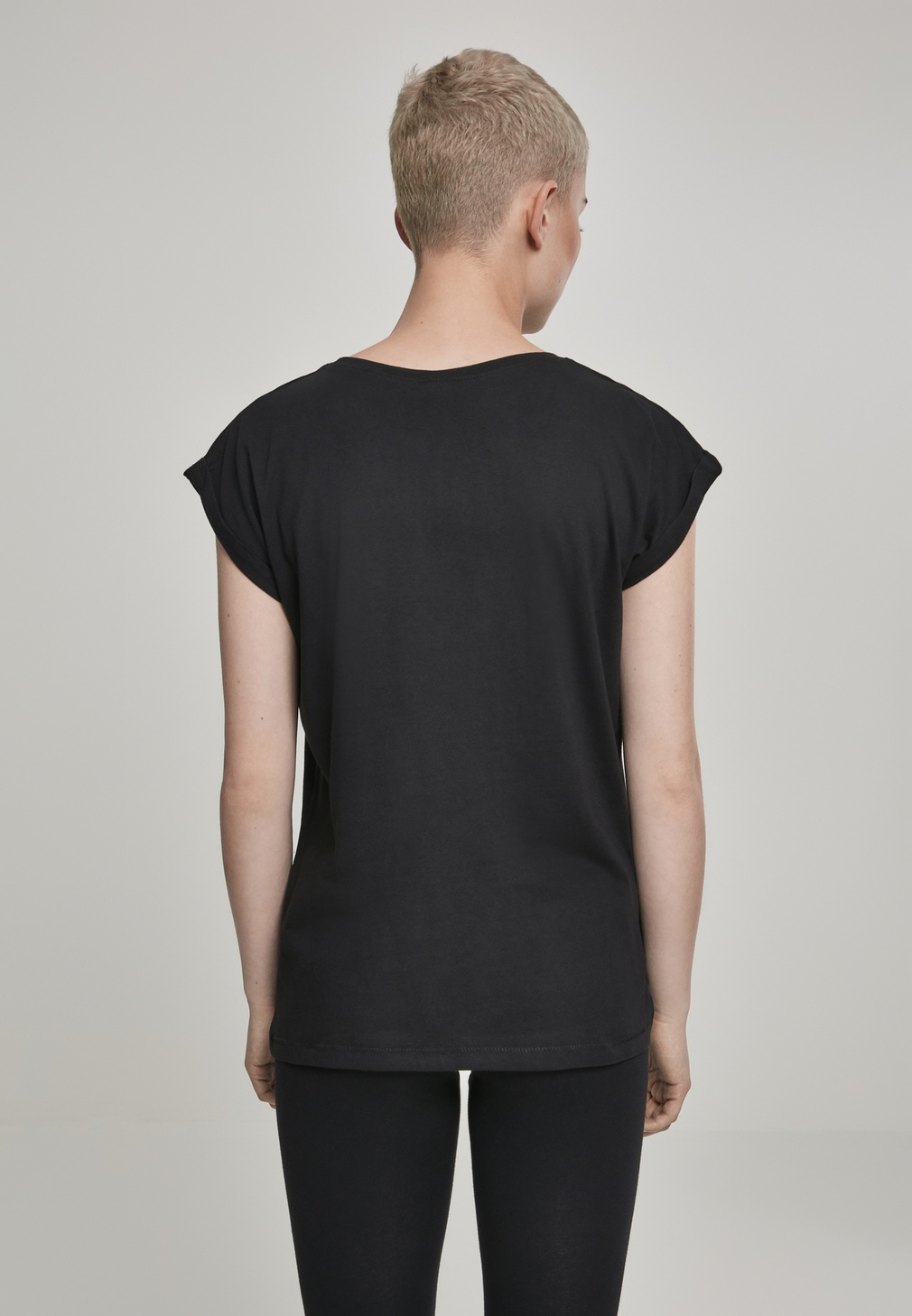 MerchcodeFemaleShirtLadiesRollingStonesTongueTeeBlack