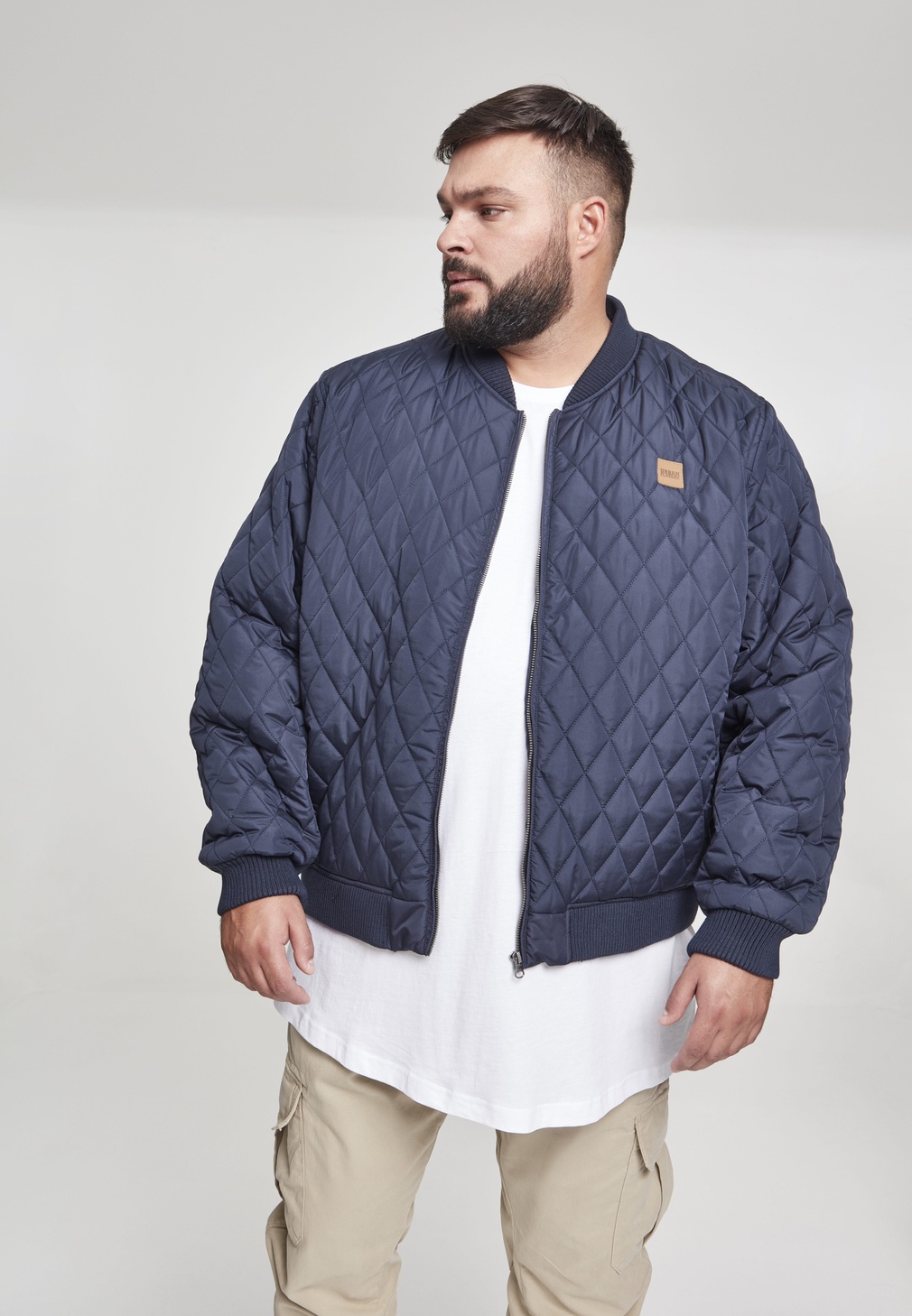 UrbanClassicsLeichteJackeDiamondQuiltNylonJacketNavy-3XL