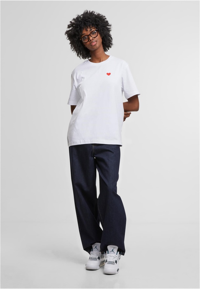 MisterTeeDamenHeartShapeEMBTeeMST261