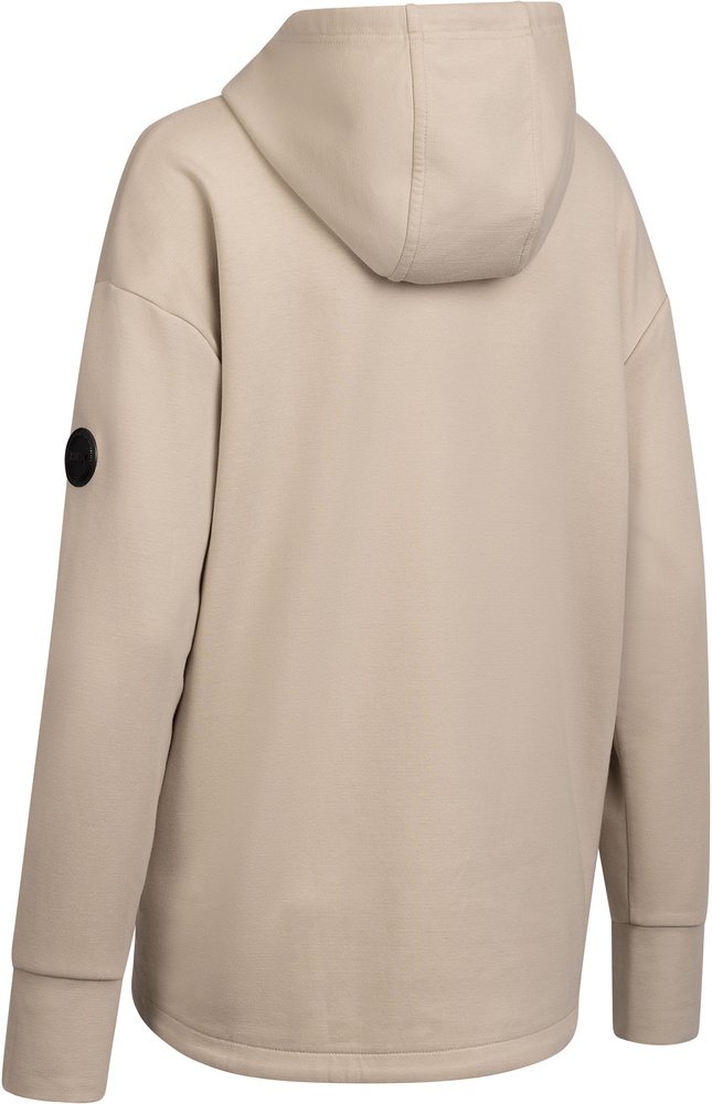 DLXDamenHoodieHildeHoodedTopSoftStone-XS
