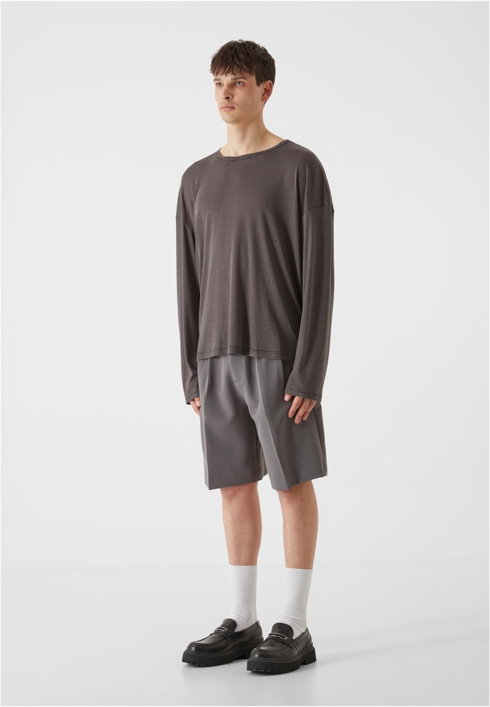 LostYouthDoublePleatedDressedShortsLY412Grey-28