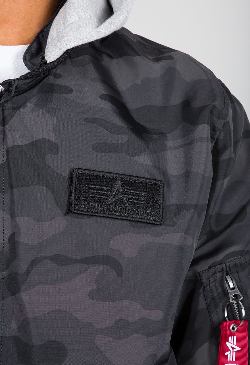 AlphaIndustriesJackeMA-1TTHoodCamoBlackCamo-XS