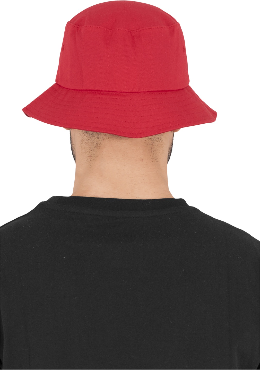 FlexfitCapCottonTwillBucketHatRed