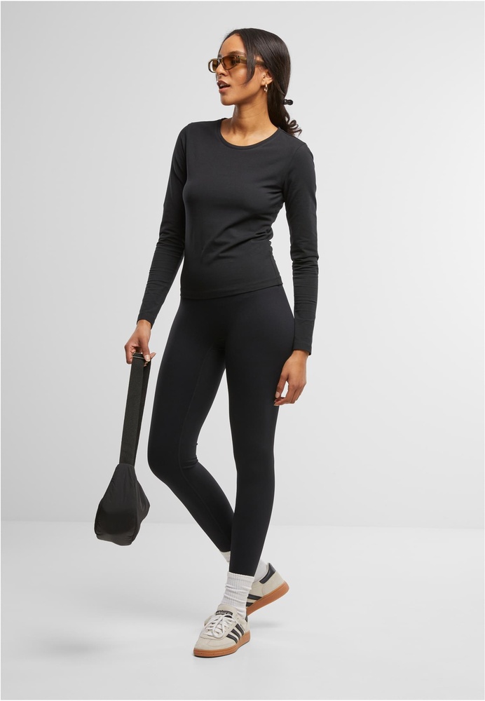 UrbanClassicsDamenLadiesBasicSuperSlimLongsleeveTB7456Black-3XL