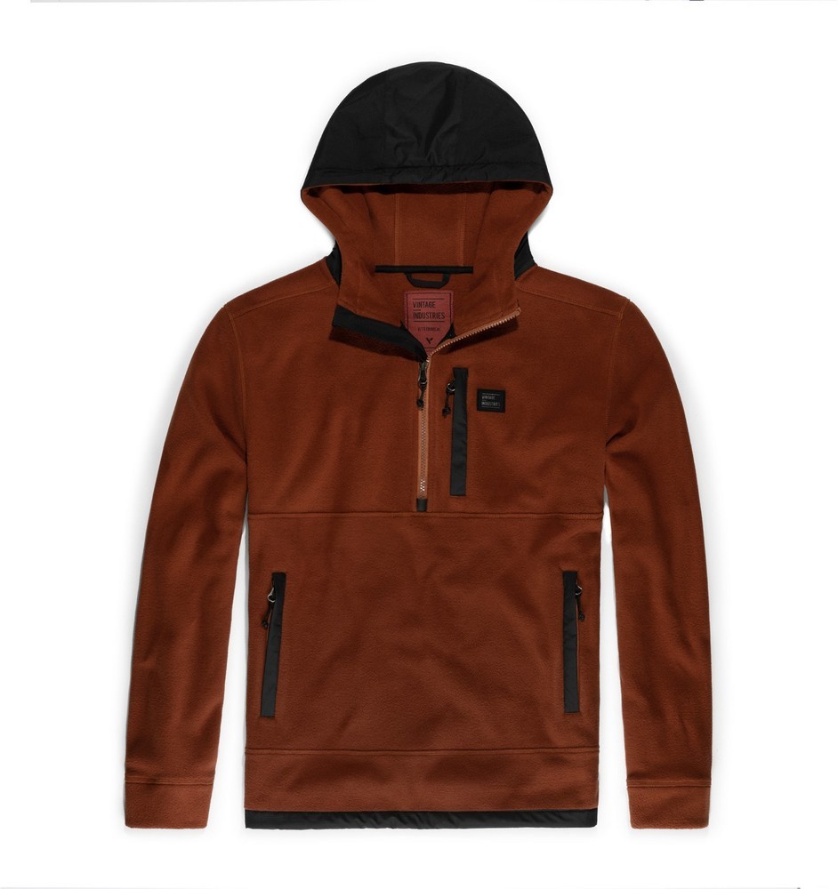 VintageIndustriesFleecepulloverVinsonHollowFibreFleeceBrick-S
