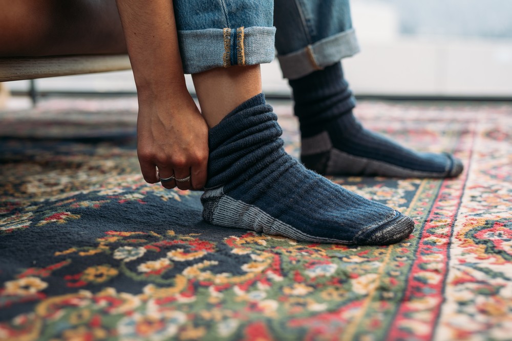 BlundstoneSockenNavyandMarlMid-WeightMerinoWoolSocks