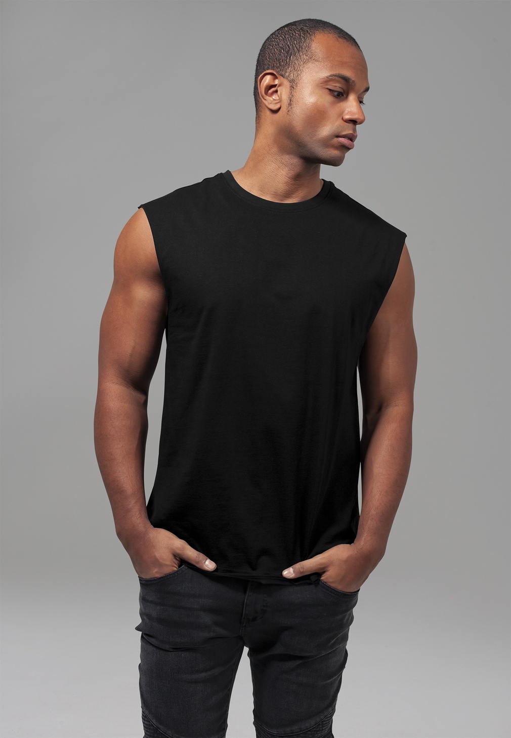UrbanClassicsTanktopOpenEdgeSleevelessTeeBlack-L